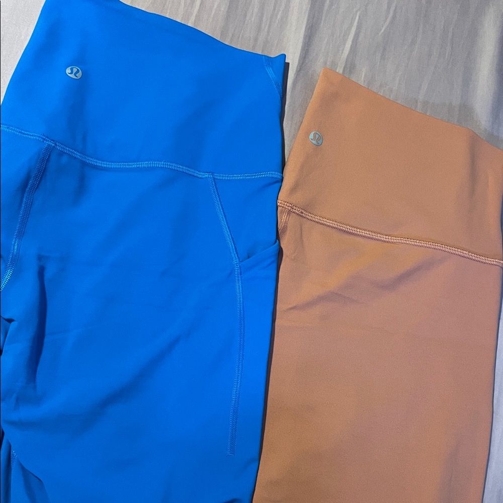 lululemon shorts  - Blue & coral